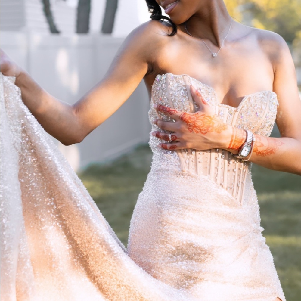 Nude prom dress, size small, 2025